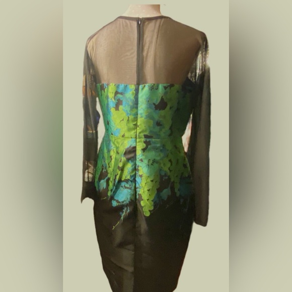 Eva Franco Greer Mint Julup Sheer Women Special Occasion Dress - Picture 2 of 9